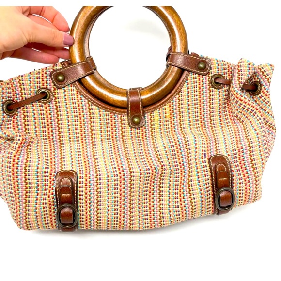 Fossil Multicoloured woven bag.Great condition - Picture 11 of 11